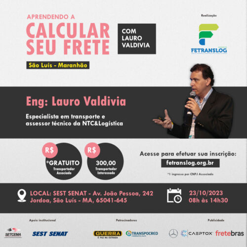 Aprendendo a Calcular seu Frete com Lauro Valdivia – São Luís/Maranhão