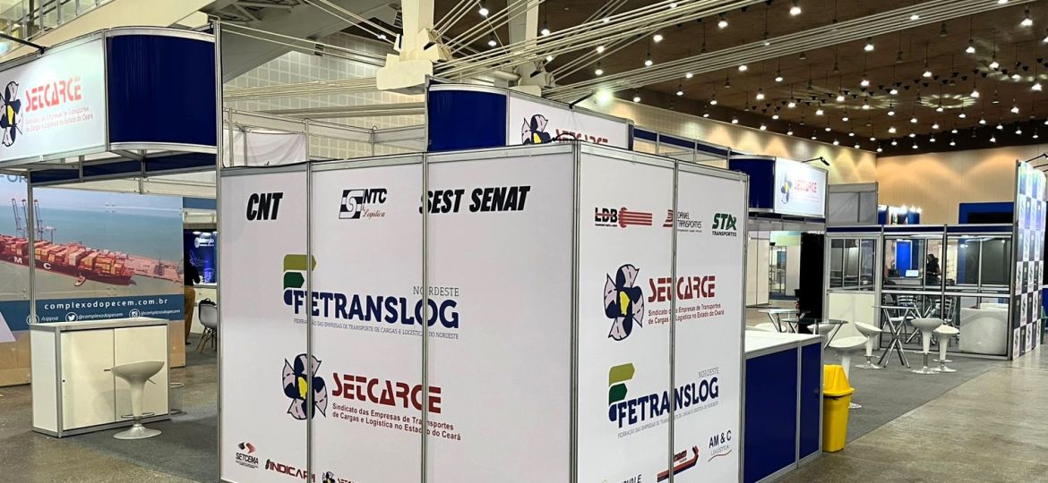 Estande Fetranslog na Expolog